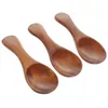 Colheres 3 PCs Small Wooden Spoon Mini Scoop Baby Scoops