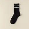 Women Socks Athletic Women's Mid-tube Striped Sports With High Elasticity Anti-slip Features Breathable Soft For Active