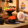 Mimarlık/DIY House Sushi Shop House Bebek Evi Mini Kit DIY El Yapımı Montaj Modeli Bina Odası Yatak Odası Dekorasyonu 3D Bulma Bulma Kız Oyuncak Hediyesi