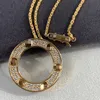 Designer Croitrres Nacklace Simple Set Pendant V Gold High Version Love Series