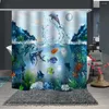 Rideaux de douche sous-marin 3D Prince numérique Production maison imperméable rideau en polyester tissu
