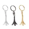 Metallkedjan Frankrike Stock Key Ring Eiffel Tower Keychain 3 Färgkedja