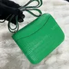 7A Mirror Top Quality Designer Torba Kobiety torba na ramię Crossbody Luksusowy pełny ręcznie robiony szyte klasyczny epsom skórzana torba stewardessowa 19 24 cm krokodyl skóra bolsa