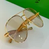 Sardine Aviator Metal Sunglasses 1305S Designer Cadre métallique de luxe Bio Nylon Lenses