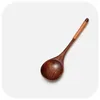 Skedar apanese stil träblandning omrörande kök redskap bambu verktyg servis lång handtag sked cuchara de madera