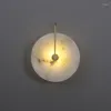 Lampy ścienne Złoty marmur Nowoczesny wystrój domu kinkiety oświetlenie oprawienie sypialni mieszkanie LED Światło