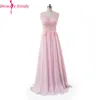 Party Dresses Beauty Emily Evening 2024 Long V-Neck Floor Length Chiffon With Top Lace Summer Style Special Occasion