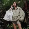 Topprosa rotting väska designer virkning halmväska kvinna väver tygväskorna lyxiga handväska sommar strandväska crossbody mens rattan 368