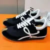Designer Shoes Elies Casual Flow Runner Genuine Leather Suede Comfortable Jogging Shoes Men Nylon Breathable Rubber Sole Sneakers Best Quality DH d8
