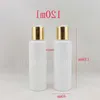 wholesale,120ml white round cosmetic packaging bottles containers with disc top cap , lotion bottle for personal caregood package Kopue