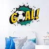 Adesivi da parete Gol di calcio calcio Word Art Hole for Kids Camera camera da letto Gioca a baby decalcomanie per la consegna decorativa per la consegna giardino dhku1