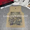 Mix 4 färger Summer Women's Vest Sticked D Letter broderad ärmlös Crew Neck Tank Vest Pullover Top för kvinnor