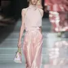 New Damen European Fashion Design ärmellose Tanktop und Weitbein langer Hosen Twinset Sommeranzug Smlxl