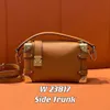 Fashion luxury bags womens designer bag side trunk bag Classic trunk box shoulder crossbody handbag Purse Clutch Embossed S-lock expensive All steel hardware 10A TOP