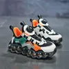 Young Children Casual Sneakers Girls Jelly Sole Shoes Kids Breathable Mesh Trainers Casual Air Bubule Boys Running Shoes 240507