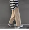 Pantaloni da uomo uomo gamba larga in giapponese donna casual pantaloni cargo harajuku model gzzasche abbigliamento di alta strada