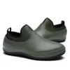 Dirençli Sandalet Erkekler Yağ Durum Mutfak Ayakkabıları Şef Restoran Bahçe Su Geçirmez Güvenlik İşleri Loafers Saa