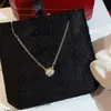 Ontwerper Croitrres Nacklace eenvoudige set hanger hoge versie klassieke enkele diamanten ketting dik vergulde 18k gouden een ufo nekhaan bubbel kraag keten