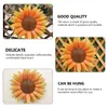 Garranhas de armazenamento Sun Flower Wall Ornament Scene Decorações de cerca de metal ao ar livre estátuas de ferro pendurado