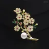 Brooches YYSUNNY A Cold Plum For Women Luxury Freshwater Pearl Pin Brooch Bouquet Wedding Party Jewelry Corsage Accessories