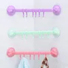 Hooks Strong Suction Cup Six Link Hook Non Punching Bathroom Towel Hanger And Clothes Kitchen Wall Mounted Storage