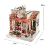 Architecture/DIY House Handmade Building Model Dollhouses Wooden Toy Doll House Miniature Furniture Assemble Puzzle Kit With LED Toys For Kids Gifts