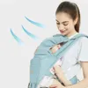 Transportörer slingrar ryggsäckar 0-36 månader Ergonomisk barnbärare Spädbarn Baby Hipseat Carrier Front Facing Ergonomic Kangaroo Baby Wrap Sling Travel Y240514