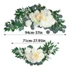 Decoratieve bloemen 2 stks kunstmatige hoek driehoek bruiloft boogkit voor feestceremonie receptie achtergrond decoratie