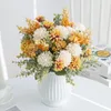 Decoratieve bloemen kunstmatige lavendel zijden bal chrysanthemum voor huisdecor bruiloft eettafel middelpunt nep planten bruids boeket