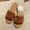 Luksusowy projektant sandale Kampy Najwyższej jakości buty moda lato oryginalne skórzane sandały męskie płaskie muły na zewnątrz slajd buty na plażę suwaki lady bagna w