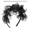 Feestbenodigdheden tule bloemhoofdbanden mooie prinses hoofddeksel grote haarbands accessoires voorjaar verjaardag