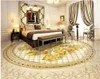 Wallpapers knikkers Golden Rose Zelfklevende 3D-vloer PVC Waterdichte woningdecoratie