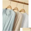 Camisas femininas camisas femininas elegantes e jovens de alta série de ácido etilo de alto grau Camisa casual solta 2023 temperos de primavera dhpa2