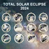 Decorative Figurines 2024 Totals Solar Eclipses Ornament Party Supplies Pendants C9GA