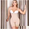 Women's Shapers Women Women Back Front Front Closure Side zamek błyskawiczny Fl Body Shaper POPARTUM Bodysuit Dostarczanie odzieży pod Dhrgn