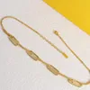 18K Gold Luxury Necklace Designer Chain Necklaces For Woman Fashion Necklace Gift Chain Jewelry Supply