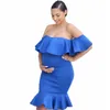 Zwangerschapsjurken voor PO -schiet Zwangerschapsjurk zwangere kleding Zwangerschapskleding Pography Props Kleding Zwangerschapsrok 240513