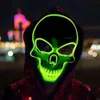 LED New Halloween Weihnachtsmasken Skelett Leuchte Maskterror Cosplay Scary Masken Diy Maske GLOW Partys Supplies s s