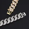 Belas colares para homens da moda de moda Moissanite Hot Sale 10K Miami Cuban Link Chain 22mm Diamante Cuban Link Chain