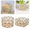 Bandlers 1pc Gold Crystal Lantern Crayer Container Makeup Brush Brush Party Party Centroce Home Decor