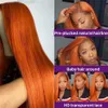 Кружевные парики имбирные оранжевые кружевные кружевные парики для волос.