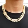 16 mm de largeur Fine Jewelry Men Collier Sterling Silver 925 Iced Out Moisanite Hip Hop Iced Out Baguette Cuban Link Chain