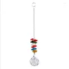 Decorative Figurines Dream Catcher Ornament Pendants With Colorful Crystal Ball Prisms Indoor Outdoor Garden Sun Decorations