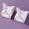 Gift Wrap 12pcs/bag Package Packing Paper Boxes Butterfly Candy Birthday Decorations Party Gifts Wedding