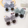 Hair Accessories 2Pcs/Set Baby Headband Sunglasses Set Fashion Solid Color Headband Round Glasses Kids/Newborn Hair Accessories Birthday Gift