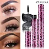 Yanqina Red Leopard Print 2-w-1 oko czarne grube curlowanie szybkie suszące wodoodporne makijaż pióra eyeliner