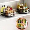 Keukenopslag Organizer Spices Rack 360 ° Roterende kruidenhouder Trade Multipurpose voor aanrecht