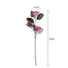 Fleurs décoratives Long Branch Magnolia Flower Arrangement Simulation Salon Home Decoration Study Study Dining Table Table Bouquet