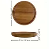 Plates Acacia Wood Tray Fruit Tea Barbecue Dinner Household Bread Dim Sum