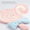 Towel Coral Fleece Healthy Skin Friendly Exquisite Hanging Preferred Material Dense Comfortable Cute Embroidery Craft Safety Soft